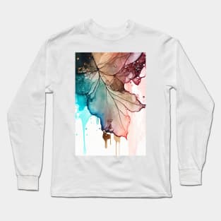 Maple Splendor - Abstract Alcohol Ink Resin Art Long Sleeve T-Shirt